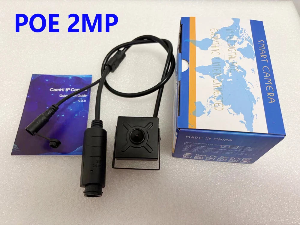 Mini POE IP Security Camera with Motion Detection and Audio