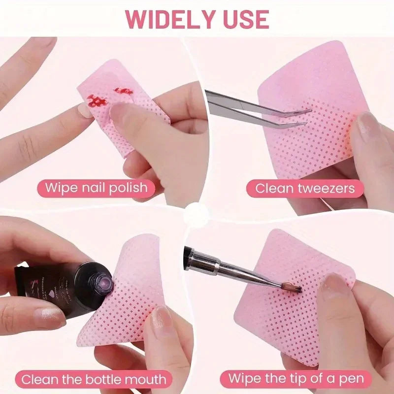 Lint-Free Nail Wipes Gel Cleansing Tissues