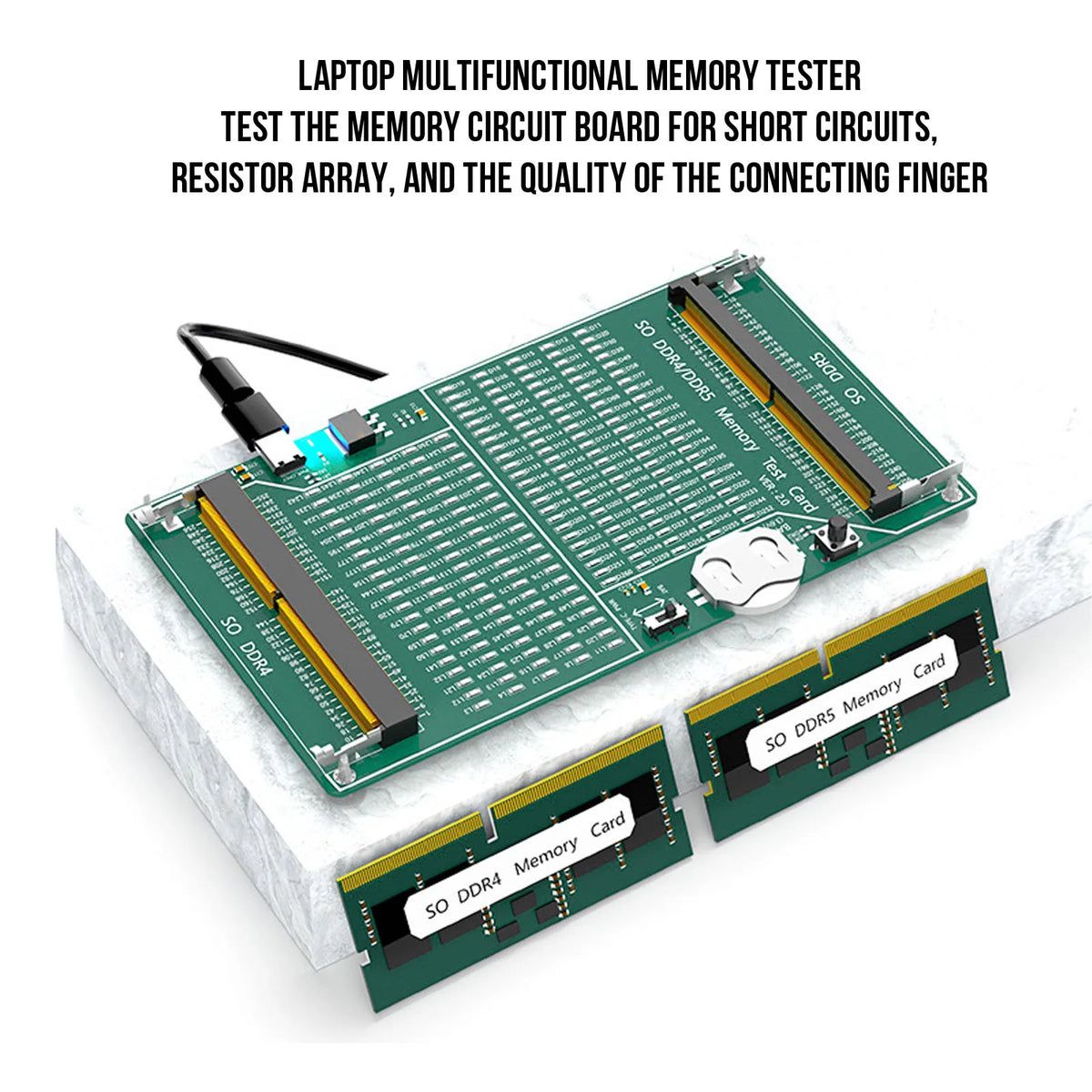 Tester de diagnosticare a memoriei DDR4 și DDR5