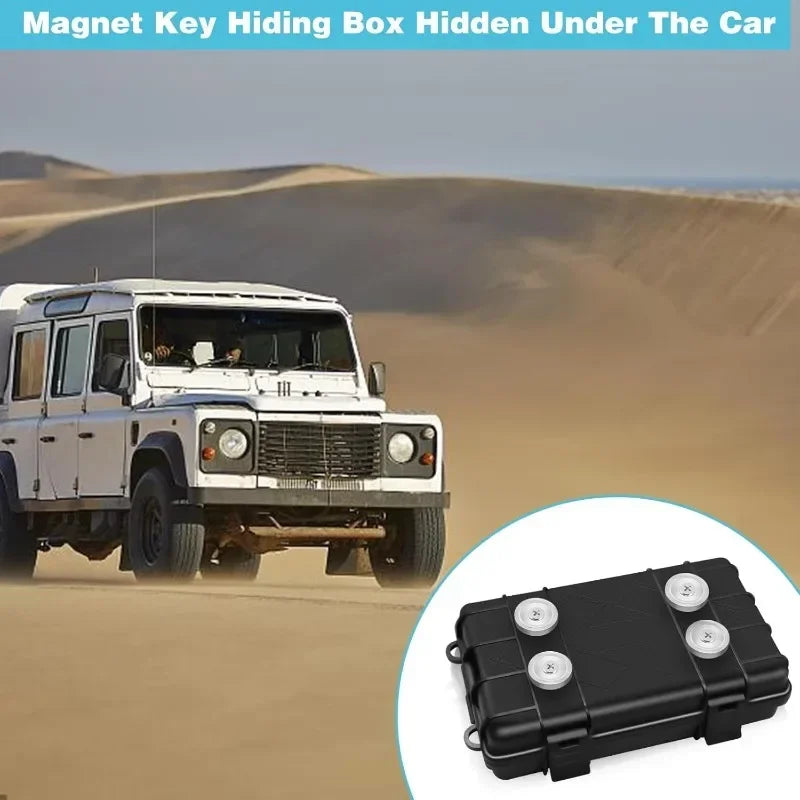 Magnetic Car Key Box Waterproof Hidden Under Vehicle Storage Case