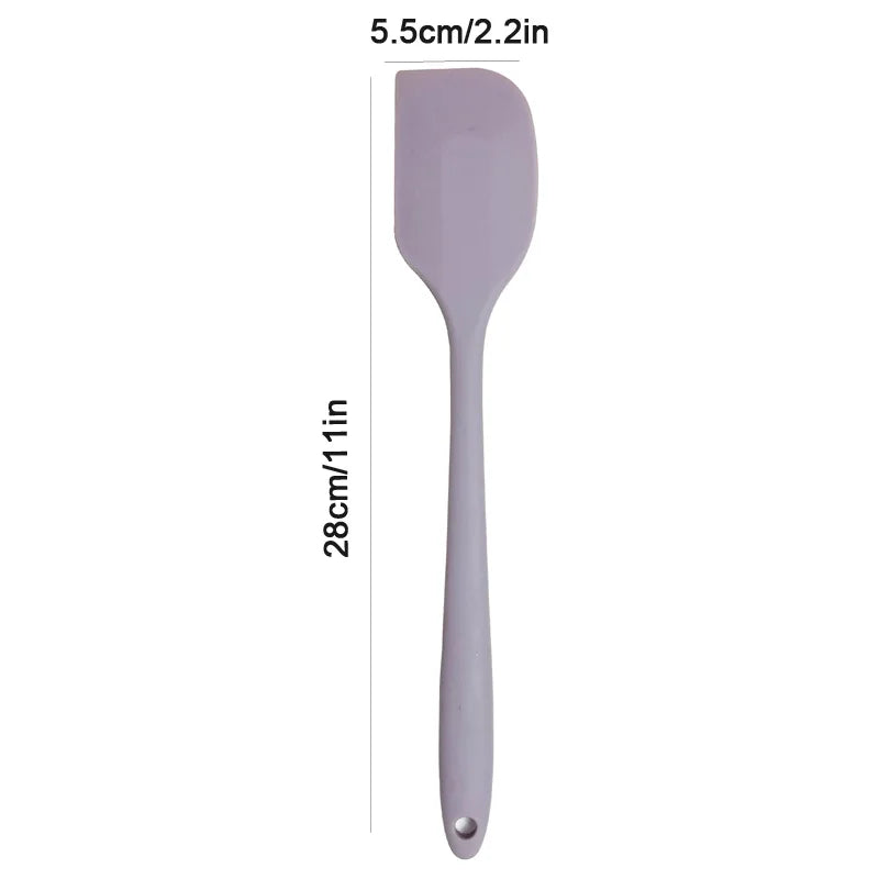 Silicone cream spatula Non-stick butter spatula Heat-resistant kitchen baking tools DIY cake baking tools 
