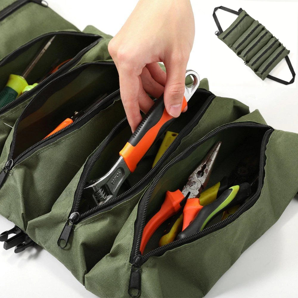 Organiseur à outils en toile Oxford enroulable