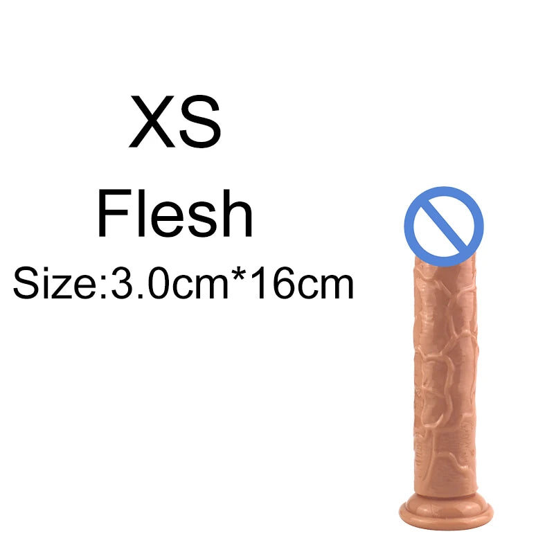 Non-Electric TPE Adult Toy with Suction Base – Size Options