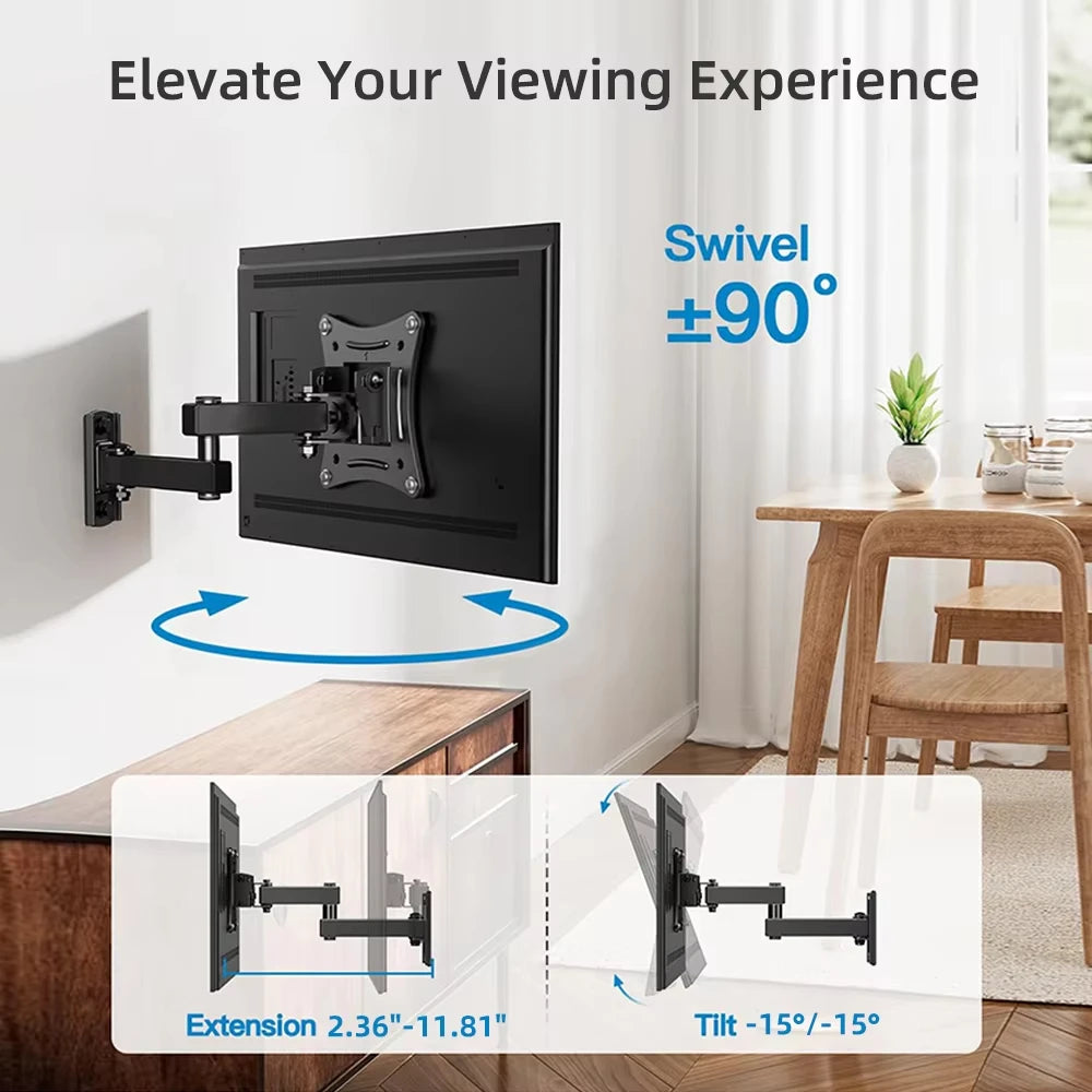 Adjustable Wall Mount for 10-24 Inch Screens