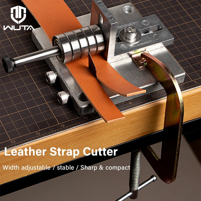 Bench Leather Strap Cutter with Clamp and Spare Blades