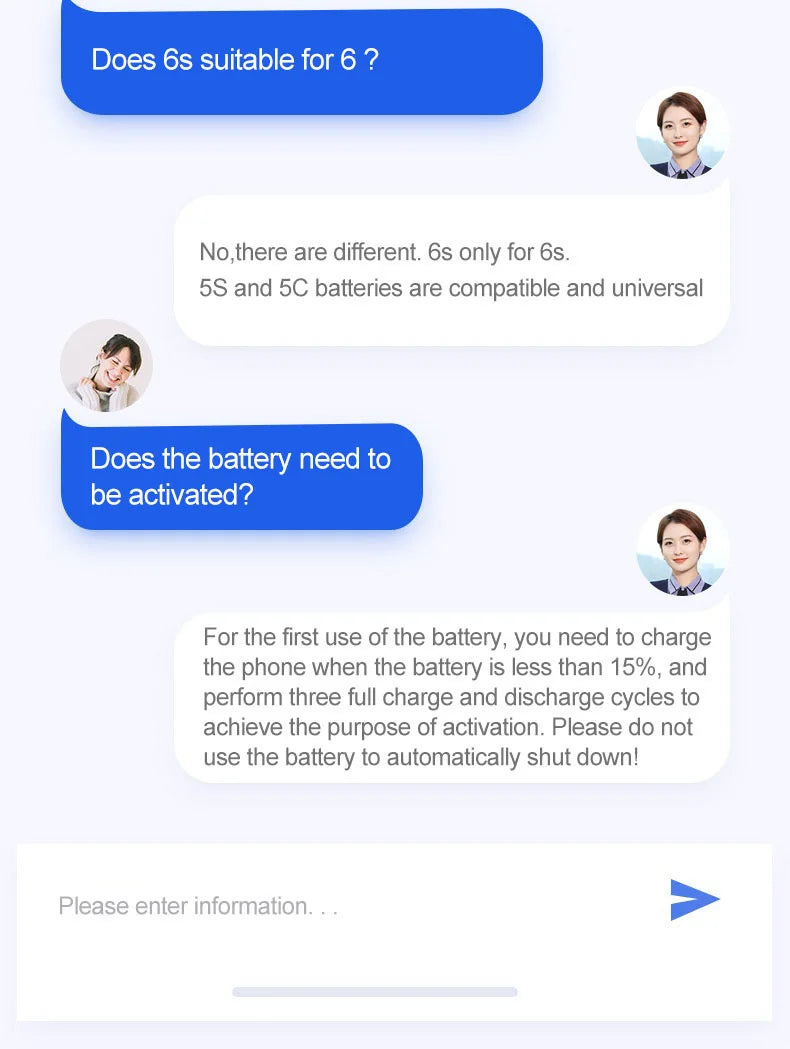 2024 phone Battery For Apple 5 6 S 7 8plus X Xr Xs Max 11 12 Pro 13 14 plus Replacement Bateria For iphone 7 batteries 