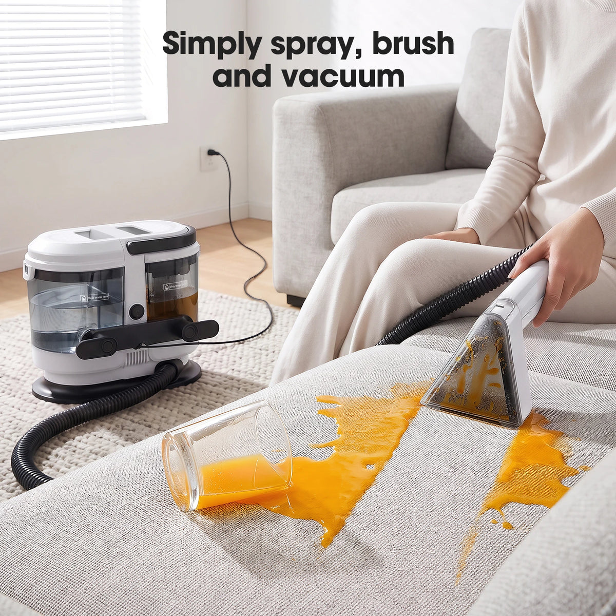 Portable Carpet and Upholstery Spot Cleaner Vacuum 16kPa