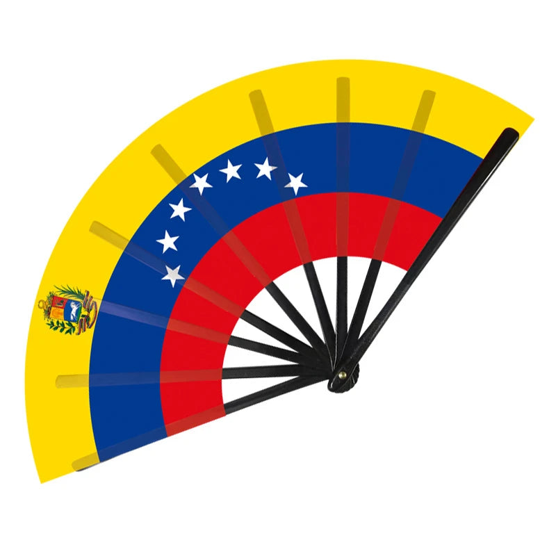 22 cm Folding Hand Fan with National Flags for Match Days