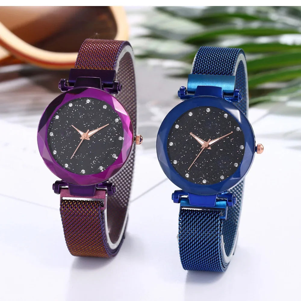 Fashion Sparkling Women Watches Ladies Top Brand Luxury Quartz Clocks Watch Women Stainless Steel Date Gift Clock 