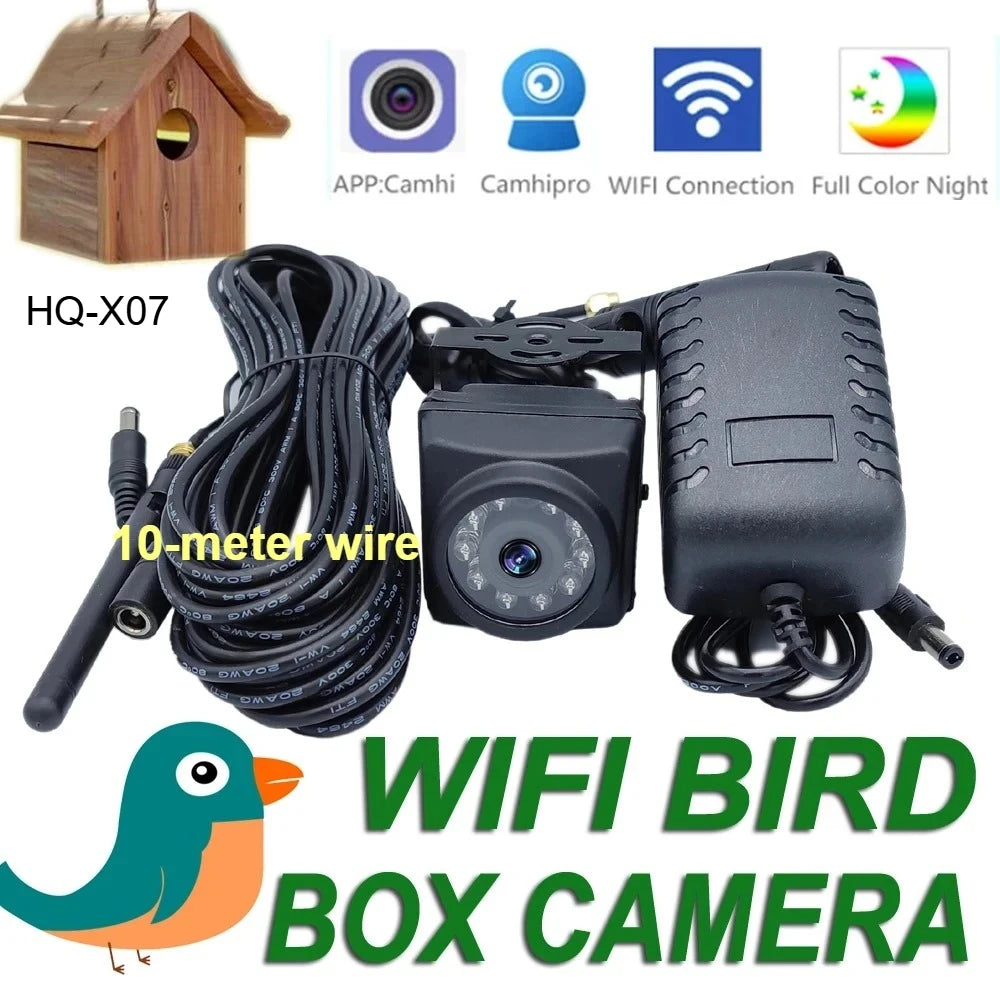 WiFi Bird Box Camera Kit 5MP Waterproof IR Night Vision