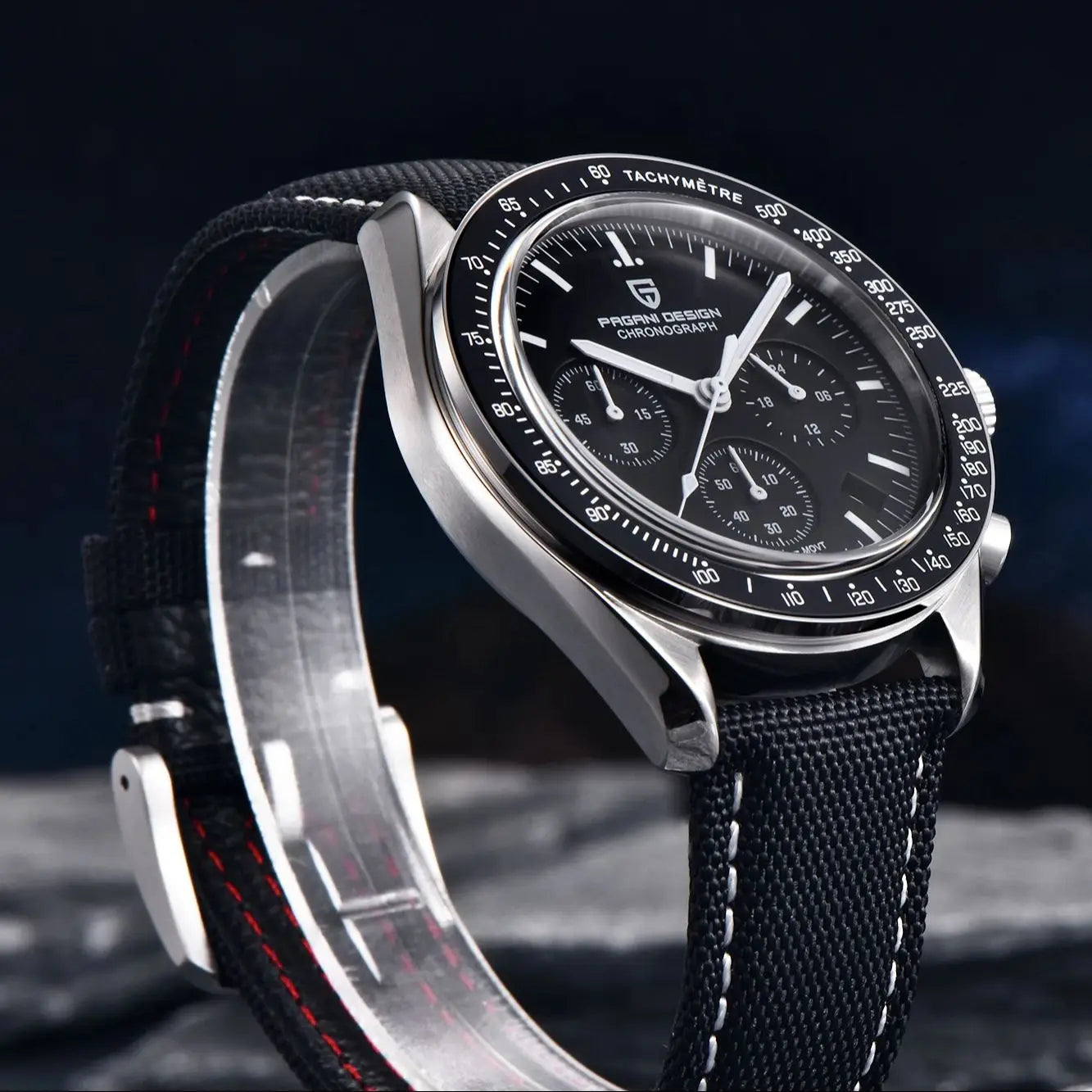 Pagani Design PD-1701 Moon Chronograph Quartz Watch 100M