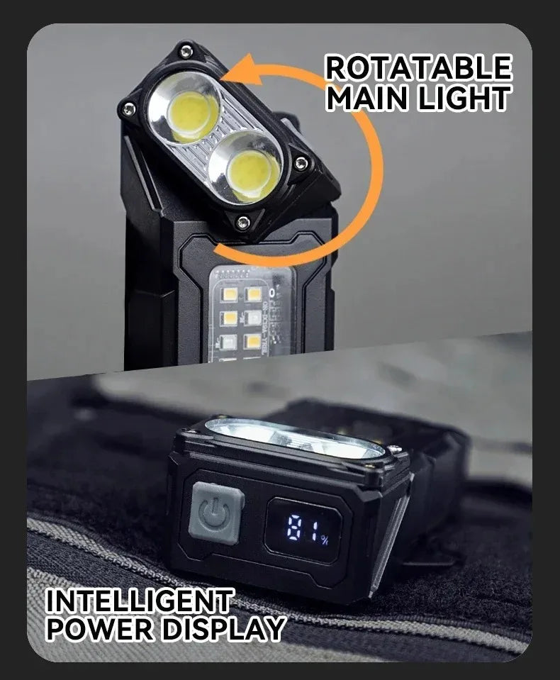 Portable Multifunctional USB Rechargeable LED Flashlight