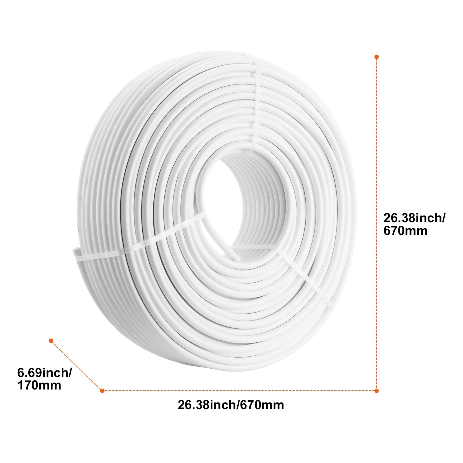 PEX-AL-PEX Radiant Floor Pipe 656ft 5/8" Heating & Plumbing Tube