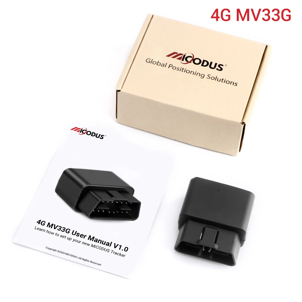 MiCODUS Mini OBD GPS Tracker 4G MV33G 9-40V Car Tracking Device Anti-theft Low Battery Alert Car Tracker Free APP