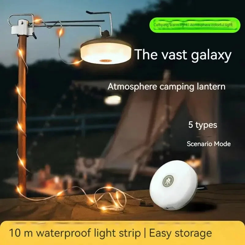 10 m LED svetelný pás na kempovanie a vytvorenie atmosféry