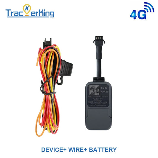 TrackerKing EC33Pura 4G GPS Car/Motor/Bike Tracking Device High Anti-Interference J16 Tracker Rastreador 