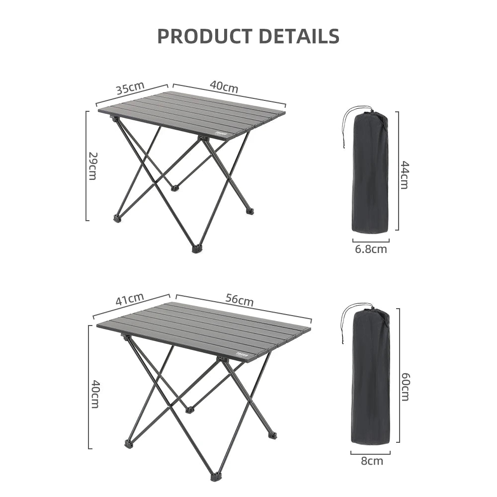 TARKA Outdoor Camping Folding Table Party Picnic BBQ Portable Foldable Desk High Strength Ultralight Aluminium Portable Table 