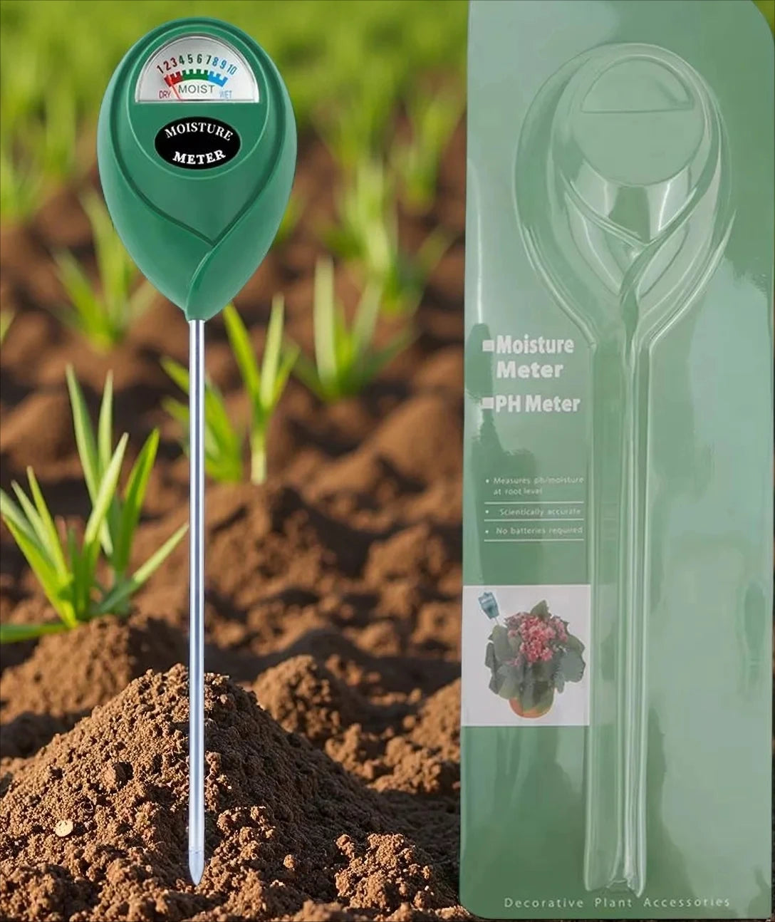 Soil Moisture Meter Plant Water Tester Humidity Monitor Detector Hygrometer For Flower Gardening Home Measuring Tool
