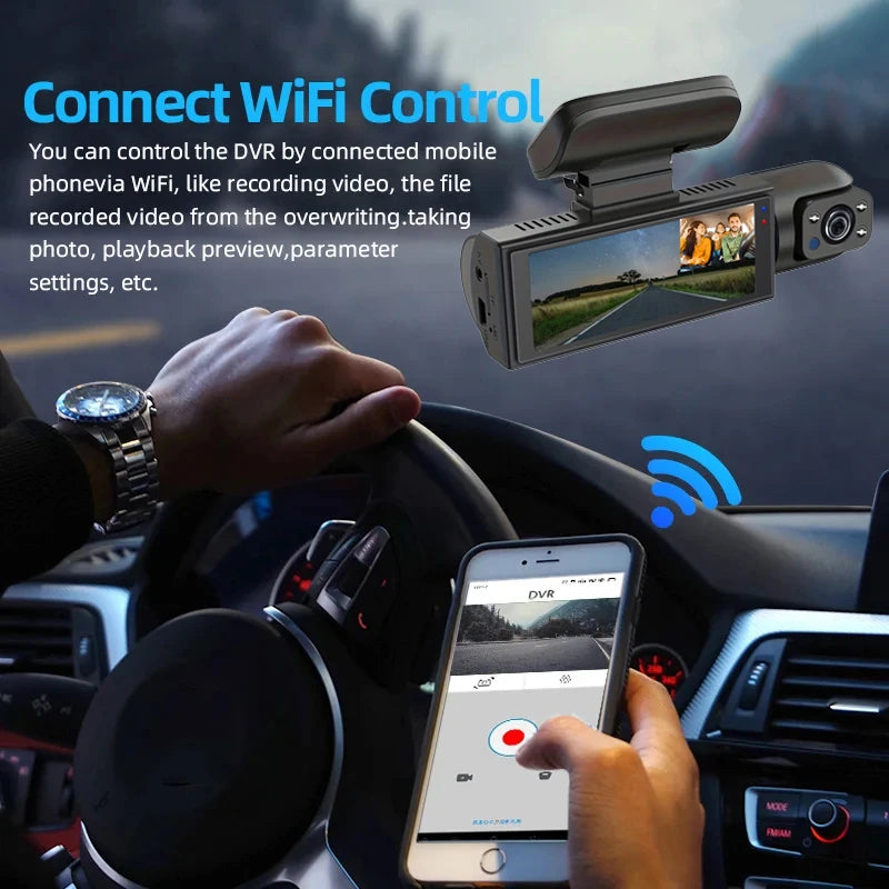 Dual-View Wi-Fi Dash Camera - Card Options
