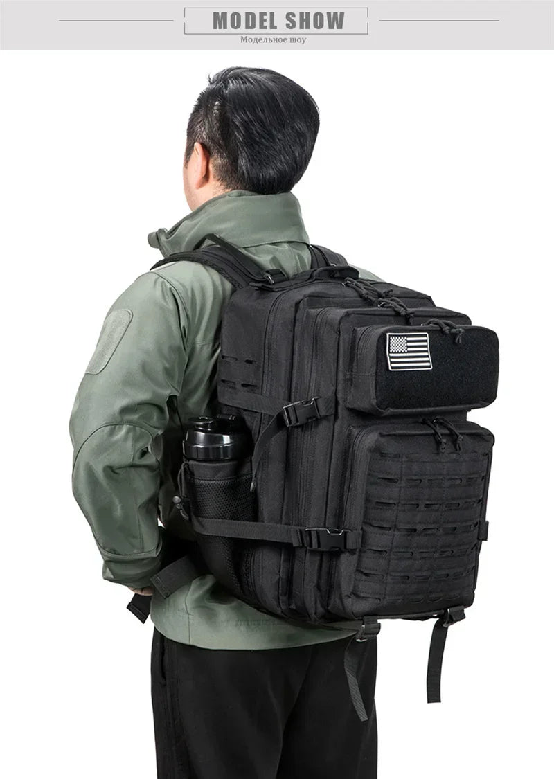 25L/45L Tactical Backpack with Water Bottle Holder