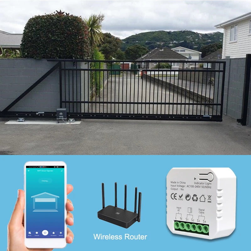Tuya WiFi garage- en scharnierspoortcontroller