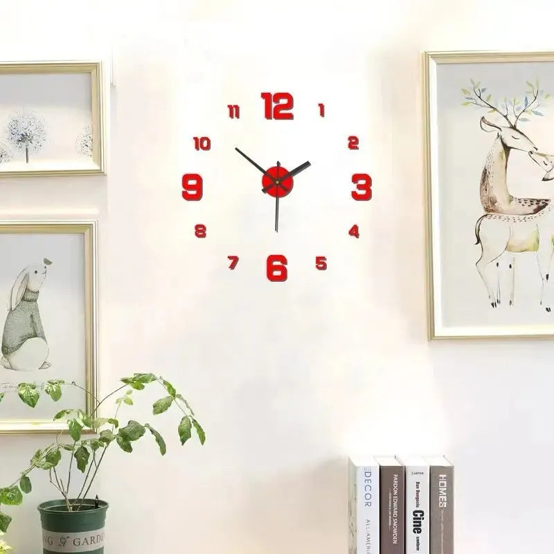 Frameless DIY Wall Clock - Colour Options