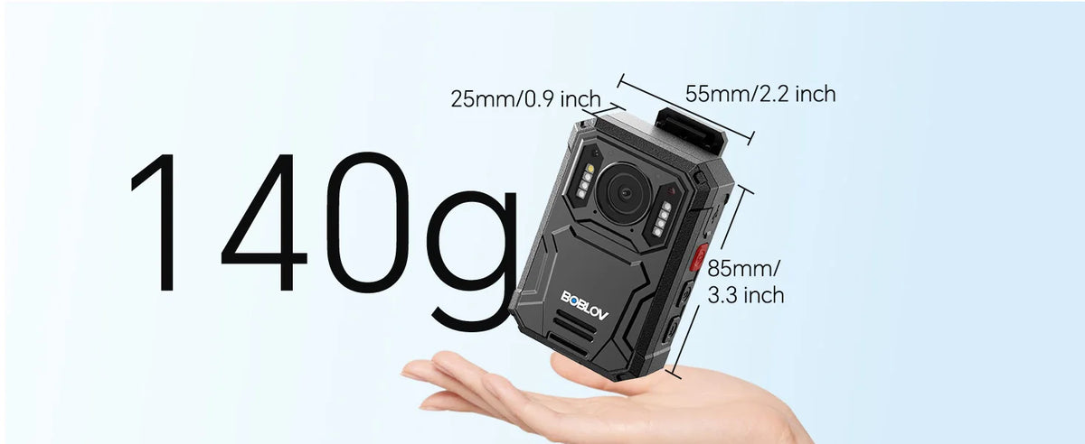 BOBLOV KJ23Pro 2K Body Camera 128GB 4000mAh 15H Night Vision Car Mount Dashcam Security Law Enforcement Outdoor Work