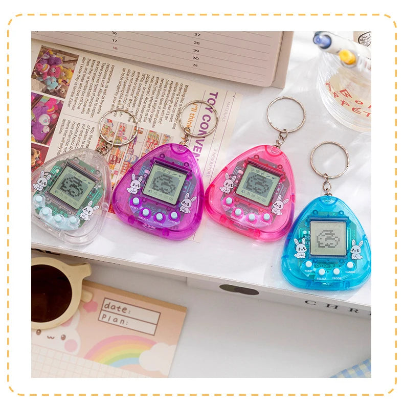 1PC Transparent Electronic Pets Nostalgic 168 Pets In One Virtual Cyber Digital Nostalgic Funny Toys Pixel Funny Play 