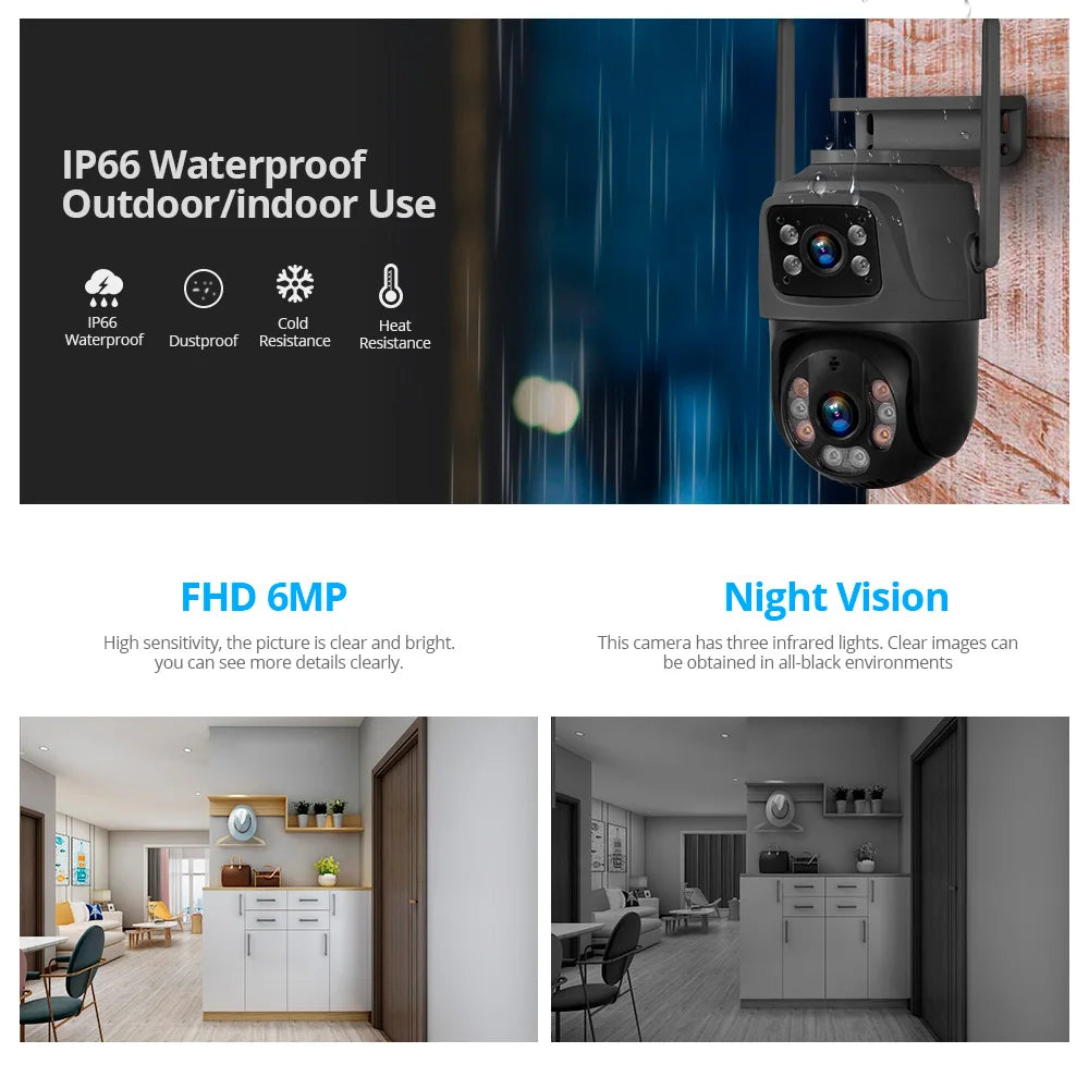 KERUI 8CH NVR Security Camera System with 6MP Dual Lens