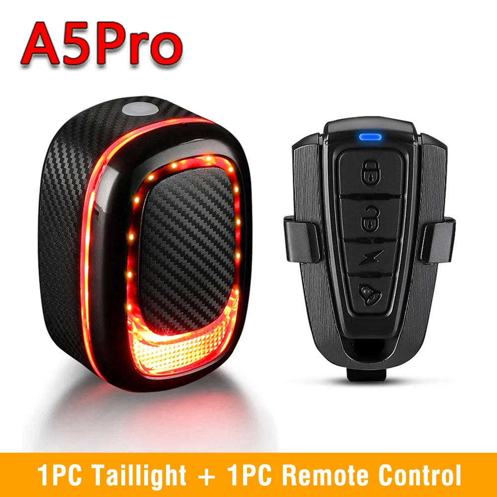 USB Rechargeable Bicycle Alarm Tail Light