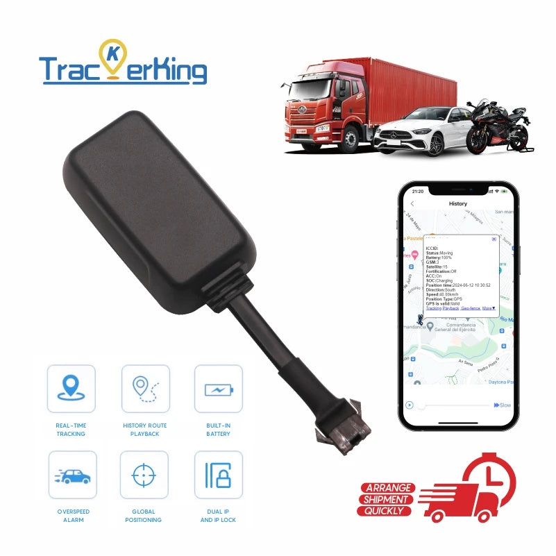 TrackerKing EC08 2G GPS Tracker Auto GPS tracker- Praćenje uživo Locator uređaj GT06 protokol baterija bolji od J14
