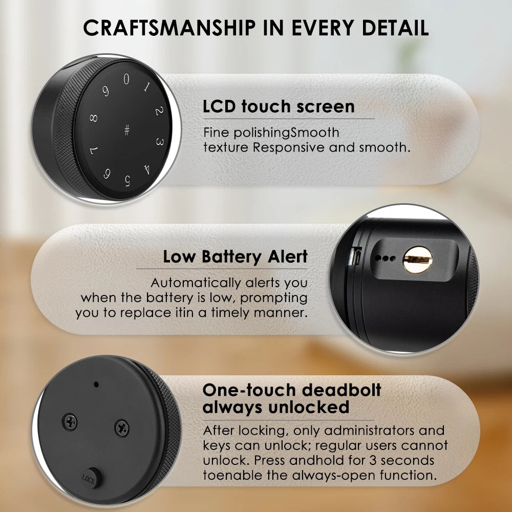 Smart Door Lock 5-in-1 Keyless Entry Deadbolt