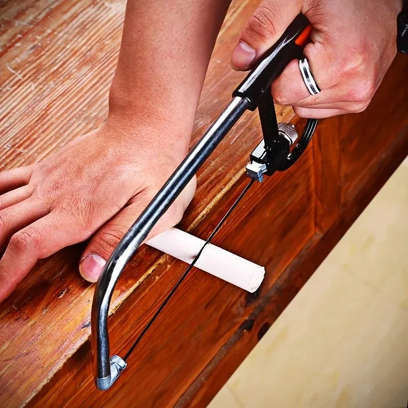 8in1 Saw Multi Purpose Hand DIY Steel Saw Metal Wood Glass Saw Kit 6 Blades Woodworking Metalworking Model Hobby Tool 