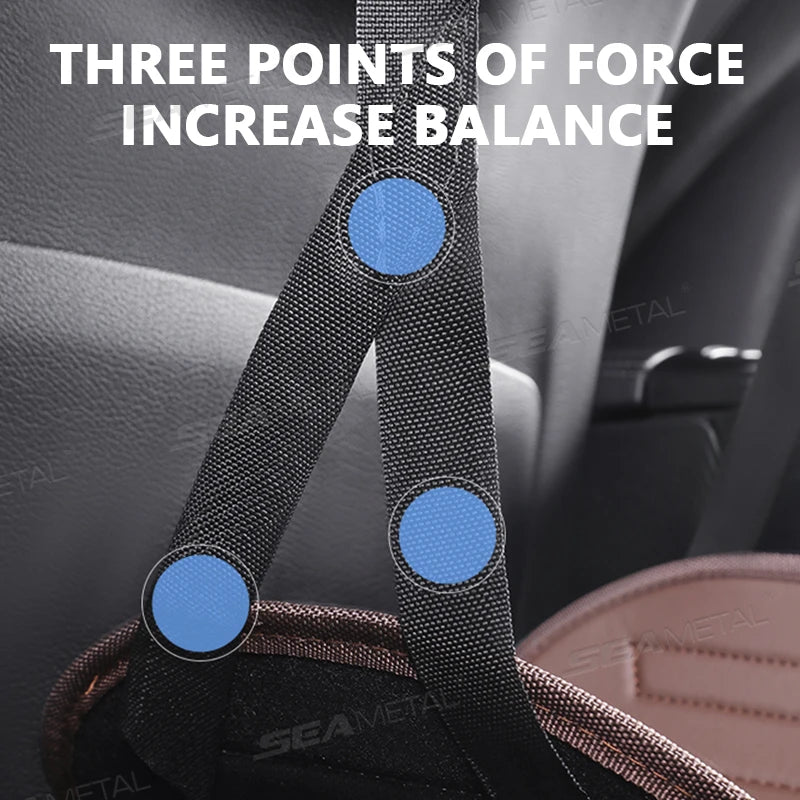 SEAMETAL Car Hanging Footrest Pad for Children Adjustable Supporter Rear Seat Passenger Foot Rest Leg Holder Relieve Soreness