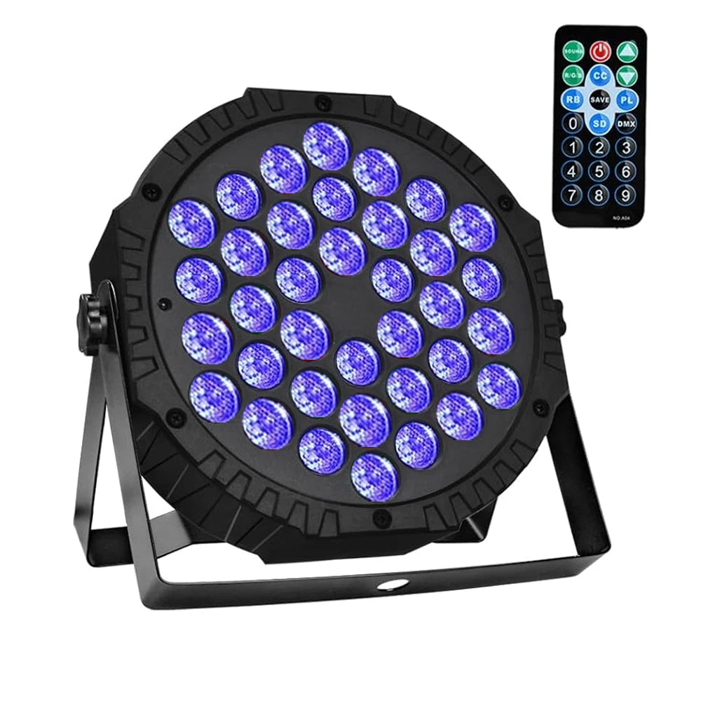 4er-Set 36-LED RGB 3-in-1 DMX512 Stage Par Lights