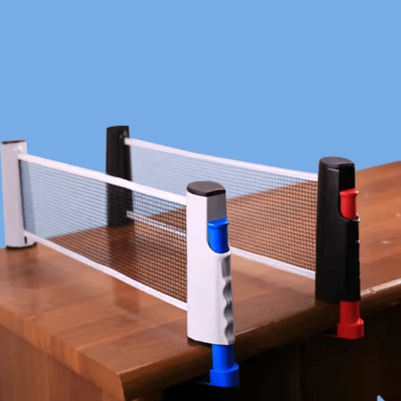 Red de tenis de mesa retráctil y juego de postes