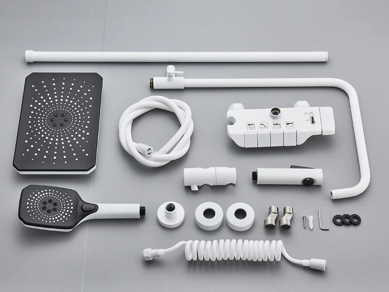 Rainfall Bathroom Shower System Set with Digital Display