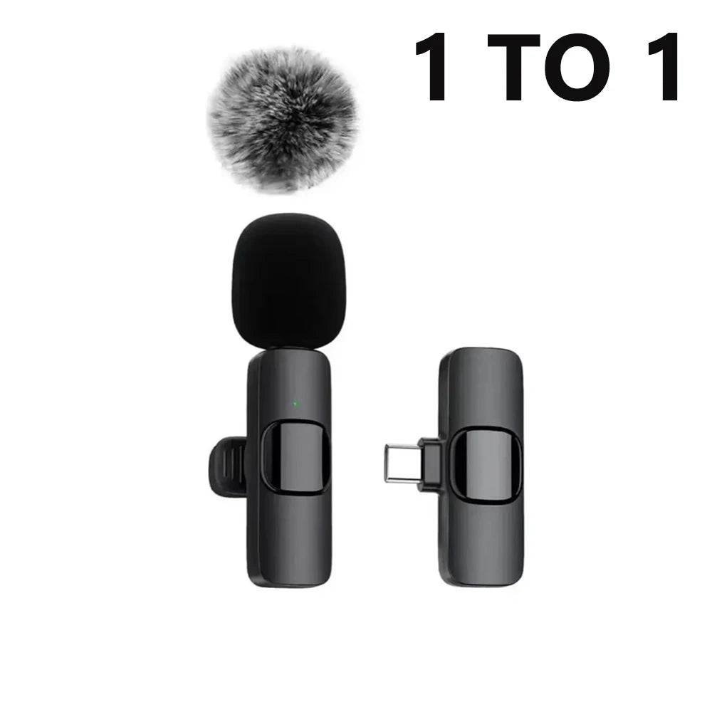 Wireless Lavalier Microphone - Phone Connector Options
