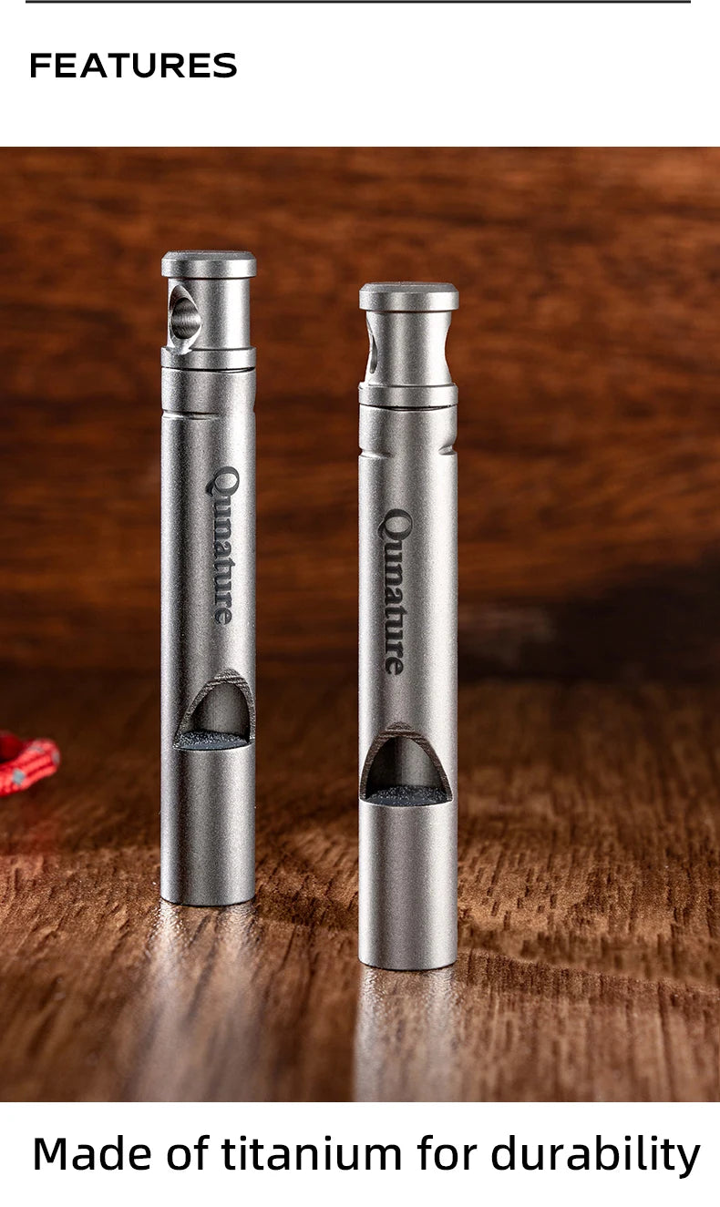 Notfall Aluminium Sicherheits-Pfeife für Wandern, Camping & Outdoor