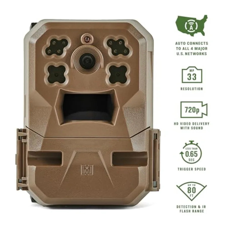 4G LTE Trail Camera for Wildlife Monitoring, Rugged ABS Body