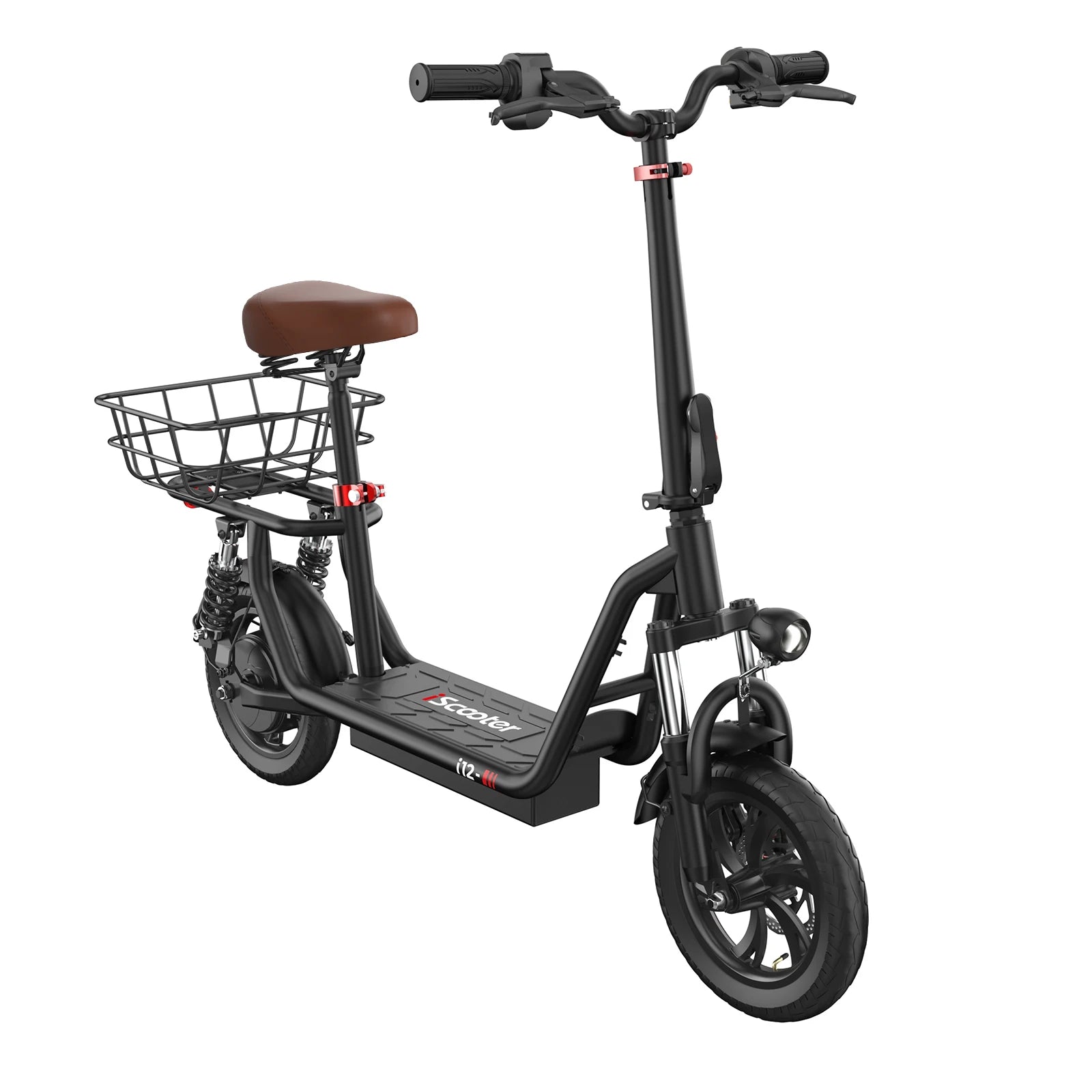 iScooter i12 Electric Scooter with Seat and Basket