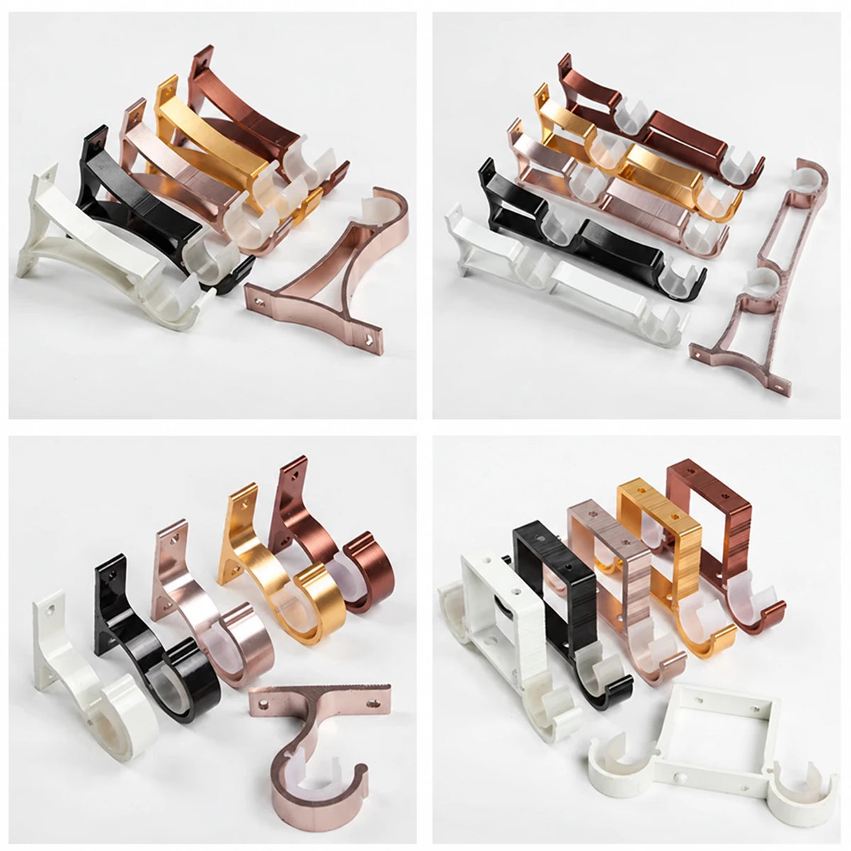 Aluminium Curtain Rod Support Bracket