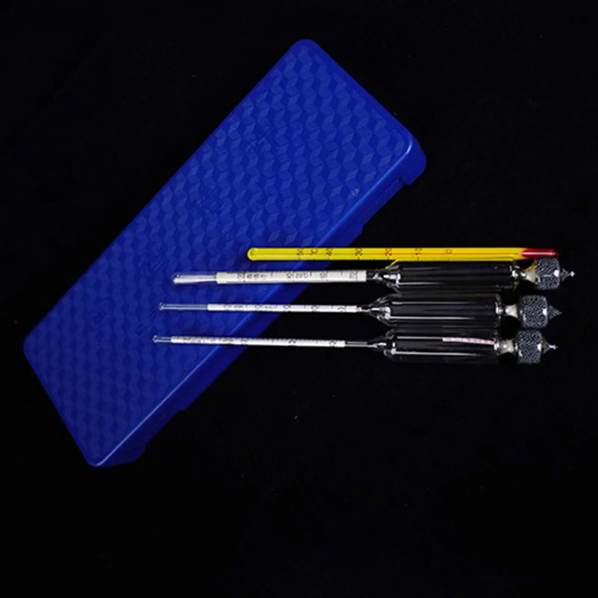 Alcoholmeter Set with Thermometer for Distilled Spirits