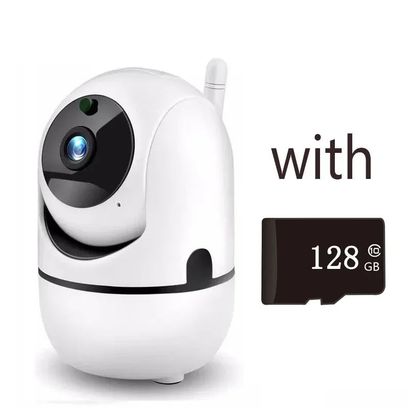 Indoor Wi-Fi Pan-and-Tilt Camera with Tracking & Card Options