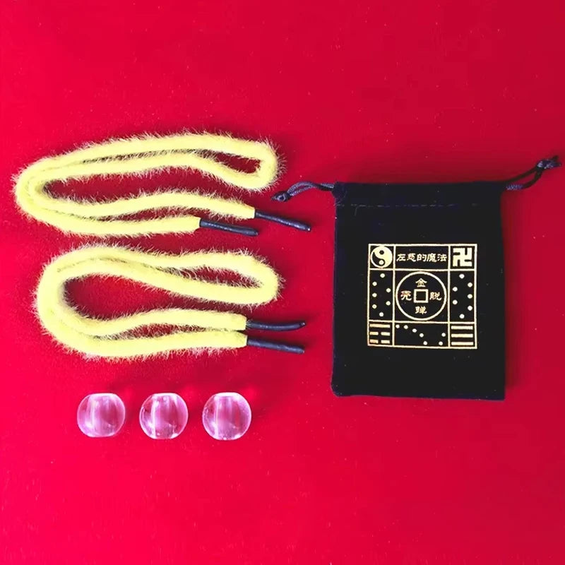 Rope-Through-Balls Magic Prop