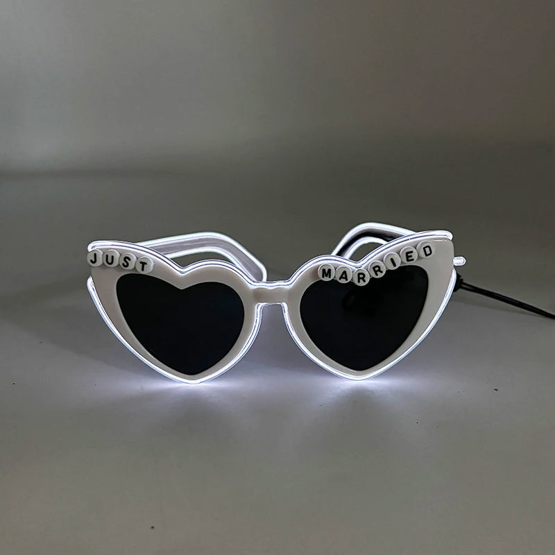 1PC Light Up LED Glasses Glow Sunglasses EL Wire Neon Glasses Glow in The Dark Party Supplies Neon Party Favors for Kids Adults 