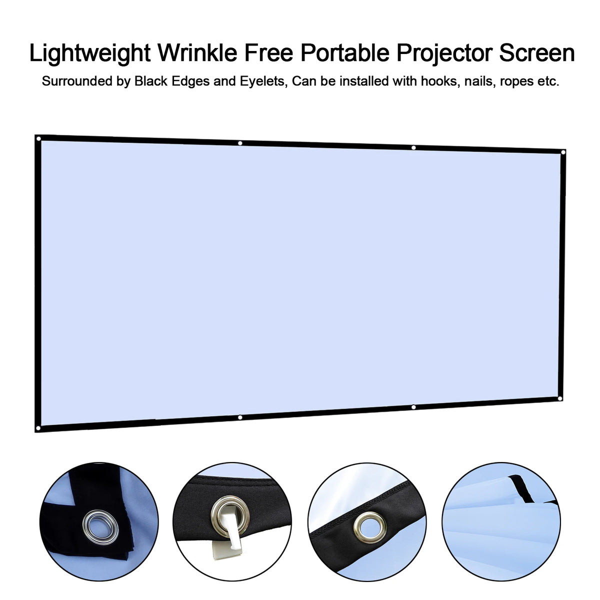 Portable Projection Screen - 60 to 150 Inch