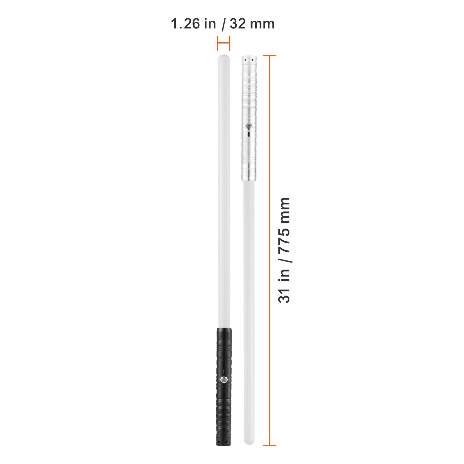 RGB Lightsaber with Sound Effects & Metal Handle Rechargeable