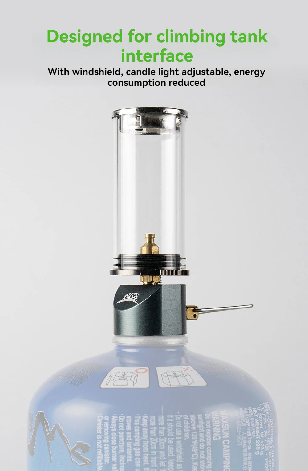 Candle Lamp Gas Burner Light for Outdoor Camping
