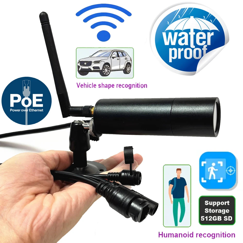 IP66 Mini WiFi Bullet IP Camera with Smart Detection